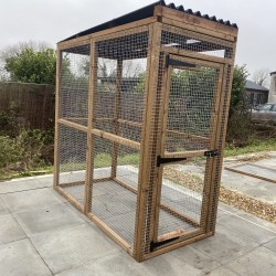 6ft x 3ft Small Animal Run 16G Cats Dog Chickens Rabbits