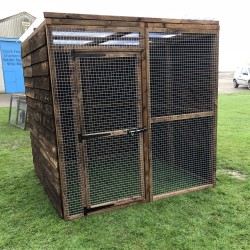 Waterproof Chicken Run 6ft x 6ft 16G Fox Proof Dog Enclosure