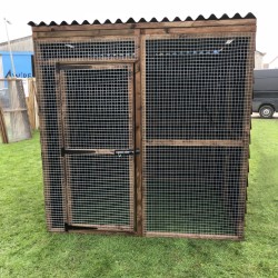 6ft x 6ft Waterproof Pet Run with 6 Fully Boarded Panels – 16G Fox-Proof Mesh Enclosure  🐔🐶🐱 
