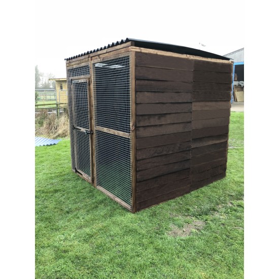 6ft x 6ft Waterproof Pet Run with 6 Fully Boarded Panels – 16G Fox-Proof Mesh Enclosure  🐔🐶🐱 