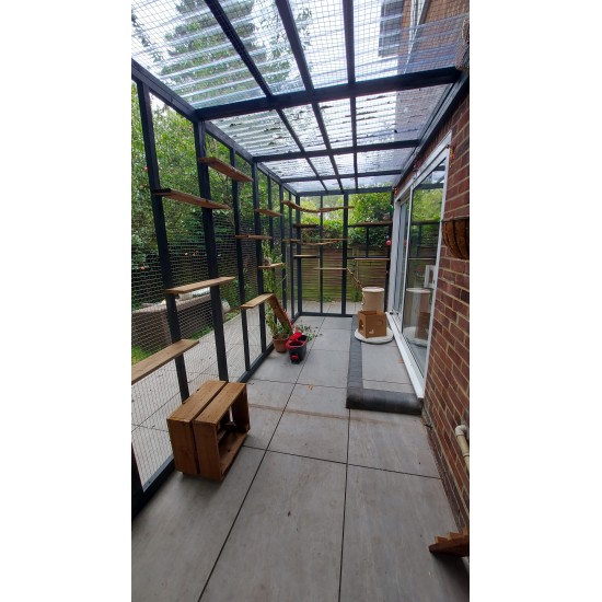Big Paws Catservatory – 18ft x 6ft x 8ft  Painted Edition