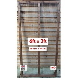 Aviary Panel 6ft x 3ft  (184x94) 16G Wire Mesh