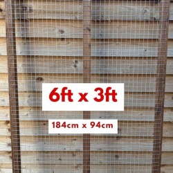Aviary Panel 6ft x 3ft  (184x94) 16G Wire Mesh