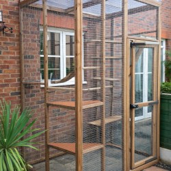 Whisker Porch – 6ft x 4ft x 9ft high - Lean-To Cat Run with Tall Roof