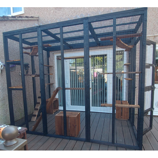 The Meow Mews – 6ft x 9ft x 7.5ft Lean-To Catio