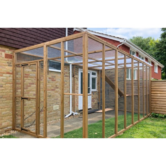 The Whisker Woods Lean-To – 12ft x 6ft x 8ft  with Dual Roof Design