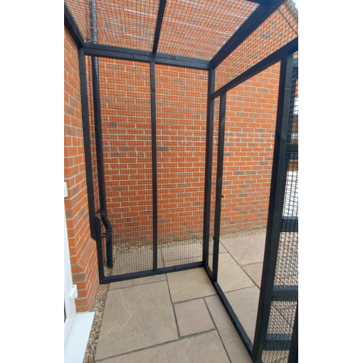The Purr-side Pavilion – 8ft x 4ft 3-Sided Lean-To Catio