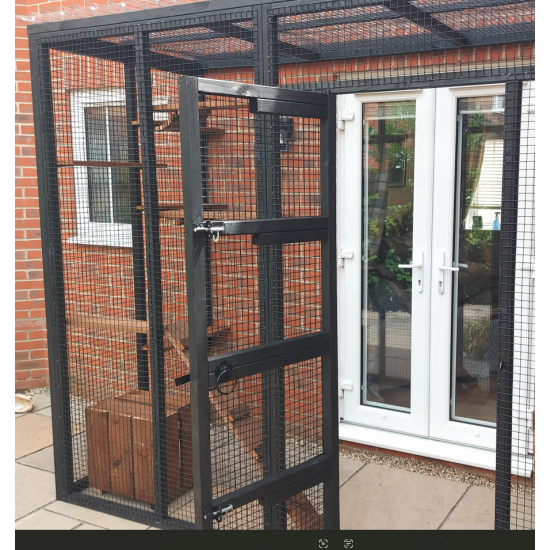The Purr-side Pavilion – 8ft x 4ft 3-Sided Lean-To Catio