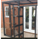 The Purr-side Pavilion – 8ft x 4ft 3-Sided Lean-To Catio