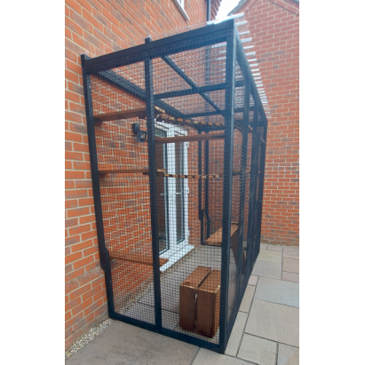 The Purr-side Pavilion – 8ft x 4ft 3-Sided Lean-To Catio