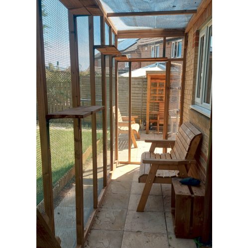 Epic Explorer Catio 20ft x 4ft x 8ft Lean-To Run for Curious Cats