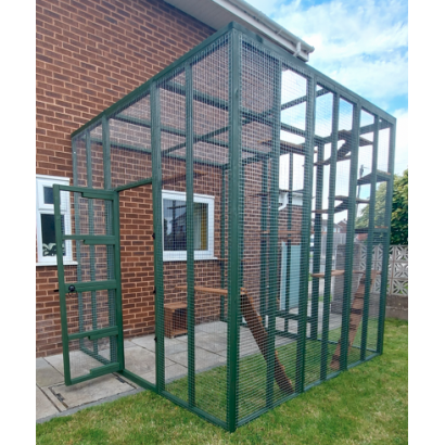 3sided lean to Catio Enclosure 275cm x 275cm 275cm x 275cm tall Painted
