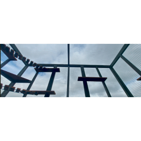 3sided lean to Catio Enclosure 275cm x 275cm 275cm x 275cm tall Painted