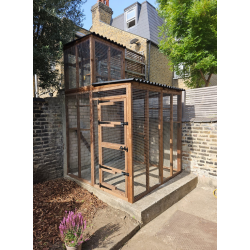 3 Sided Catio with Lookout Tower