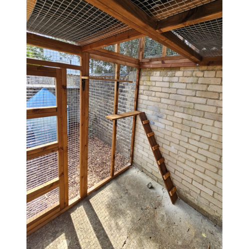 3 Sided Catio with Lookout Tower