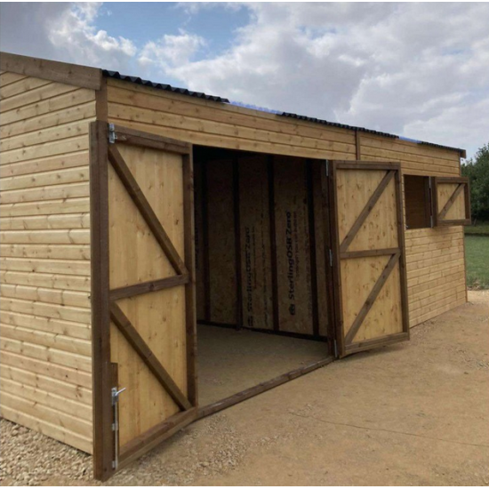 Double Storage Barn 24ft x 12ft
