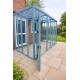 6ft x 9ft x 7ft5" Catio / Cat Lean to Waterproof Roof Painted Blue