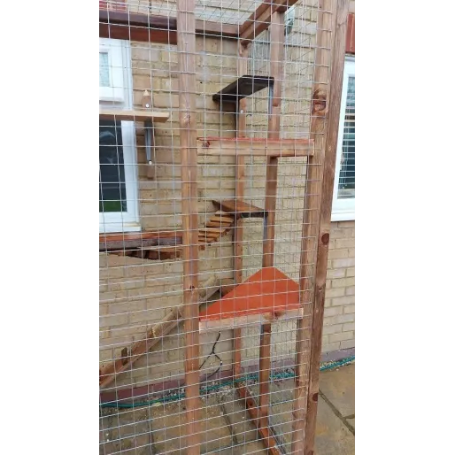 The Purrch Loft – Compact Cat Enclosure 5ft x 3ft x 7ft5