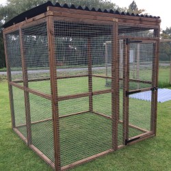 Free Standing Waterproof 16G Outdoor 6ft x 6ft Animal Rabbit Chicken Dog Pen