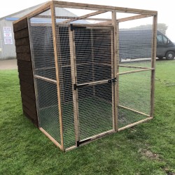 Bird Aviary 6ft x 6ft 19G 184cm x 93cm Chicken Run Budget Enclosure