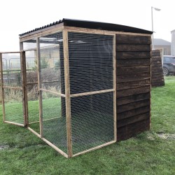 Bird Aviary 6ft x 6ft 19G Chicken Run Budget Waterproof Enclosure