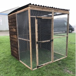 Bird Aviary 6ft x 6ft 19G Chicken Run Budget Waterproof Enclosure