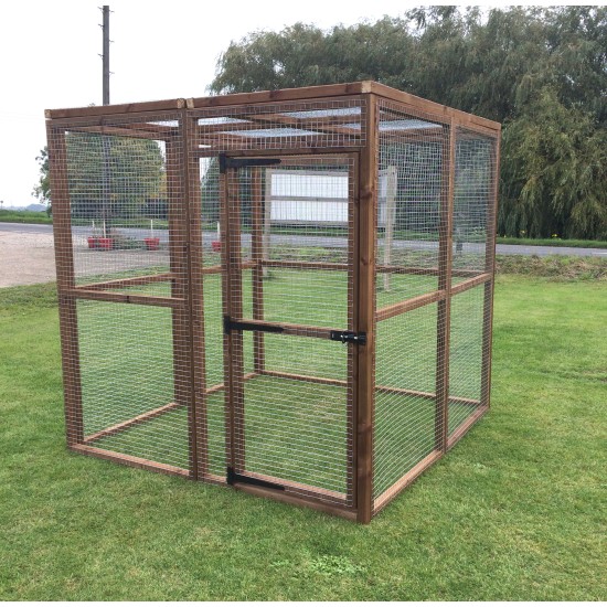 6FT x 6FT Predator-Proof Pet Enclosure – 16G Wire with Roof Options for Rabbits, Chickens , Dogs and Cats 🐰🐔🐱