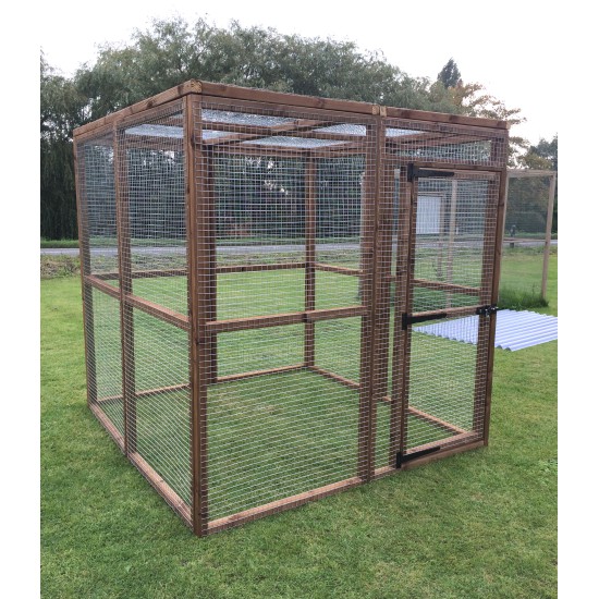 6FT x 6FT Predator-Proof Pet Enclosure – 16G Wire with Roof Options for Rabbits, Chickens , Dogs and Cats 🐰🐔🐱
