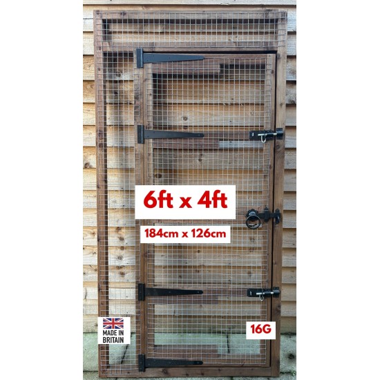 Aviary Door Panel 6ft x 4ft 16G Wire Mesh (184 x 126cm)