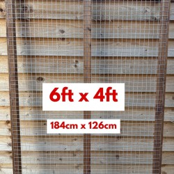 Wire Mesh Panel (6FT X 4FT |184cm x 126cm - 16G Wire)