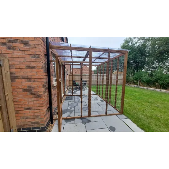 Explorer’s Haven – 12ft x 7ft x 8ft Three-Sided Cat Run