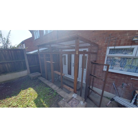 The Garden Explorer – 8ft x 6ft x 9ft Walk-In Catio with Optional Roof & Shelves options