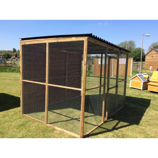 Waterproof Walk in with 3 Fully Boarded Panels 6ft x 9ft Chicken Run / Bird Aviary
