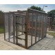 6ft x 9ft Bunnio with 2 Tier 6ft Rabbit Hutch Included 16G 1/2" x 1/2" wire mesh