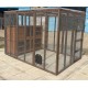 6ft x 9ft Bunnio with 2 Tier 6ft Rabbit Hutch Included 16G 1/2" x 1/2" wire mesh