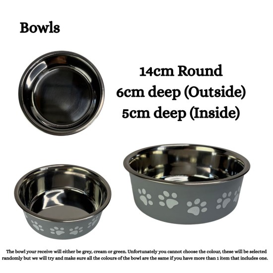 Hand Painted and Natural Indoor Cat Large Shelf with 2 feeding bowls