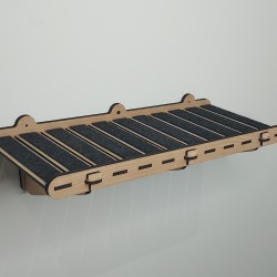 Wall mounted bridge ladder for cats