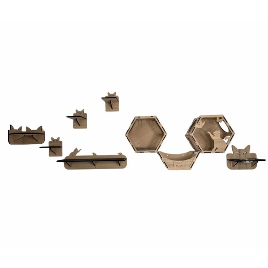 Wall Mounted Indoor Cat Furniture Bundle 2