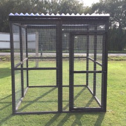Waterproof 6ft x 6ft Black Animal Enclosure Cat Rabbit Chicken
