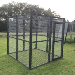 Painted Fox / Dog Safe 6ft x 6ft 16G Rabbit Chicken Run No Roof