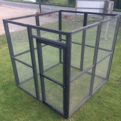 Painted Fox / Dog Safe 6ft x 6ft 16G Rabbit Chicken Run No Roof