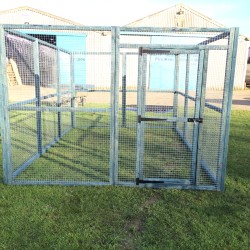 Chicken run 8ft x 12ft Chicken Fox Proof Pen Painted Blue