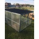 Blue Painted 12ft x 8ft Chicken/Cat Run – Waterproof Roof |16G Fox-Proof Mesh