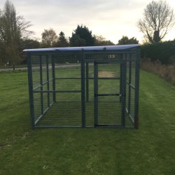 Dog Run 10ft x 8ft 16G Animal Run Waterproof Roof