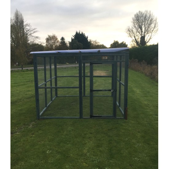 Dog Run 10ft x 8ft 16G Animal Run Waterproof Roof