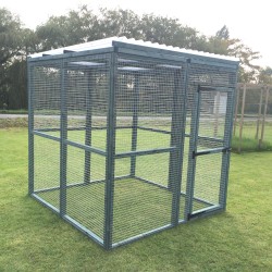 Blue Waterproof 16G Outdoor 6ft x 6ft Animal Rabbit Chicken Dog Pen