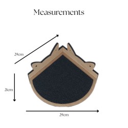 Wall Mounted corner shelf for cats