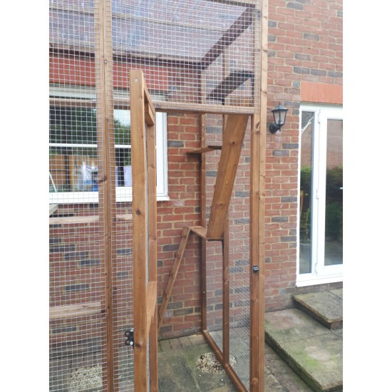 Whisker Porch – 6ft x 4ft x 9ft high - Lean-To Cat Run with Tall Roof