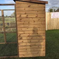 Wooden Dog Run With Sleeping Box 9ft x 4ft