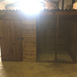 Dog Run With Sleeping Box 8ft x 4ft